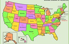 Usa States And Capitals Map - Printable Us Map With States And Capitals