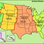 Usa Time Zone Map   Printable Us Time Zone Map