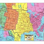 Usa Time Zone Map With States Cities Clock In And World Zones Inside   Printable Time Zone Map Usa With States