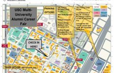 Usc Multi-University Alumni Career Fair Parking Map | Career Center - University Of Southern California Map