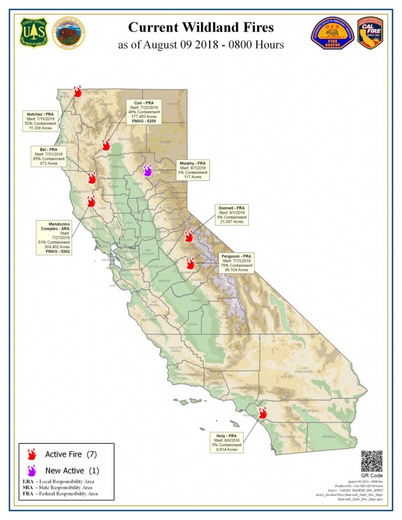 Usfs Fire-California On Twitter: &amp;quot;statewide Fire Map For Thursday - California Fire Map Now