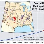 Usgs Maps Fracking Related Earthquakes | Postindependent   Usgs Earthquake Map Texas