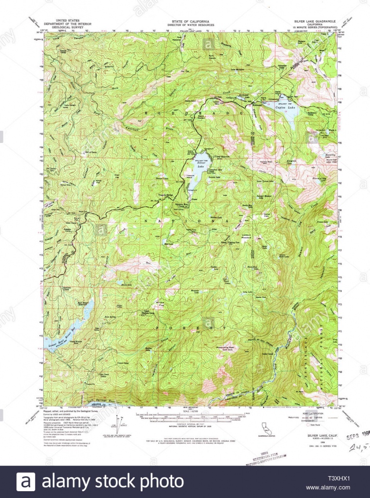 Usgs Topo Map California Ca Silver Lake 301726 1956 62500 - Silver Lake California Map
