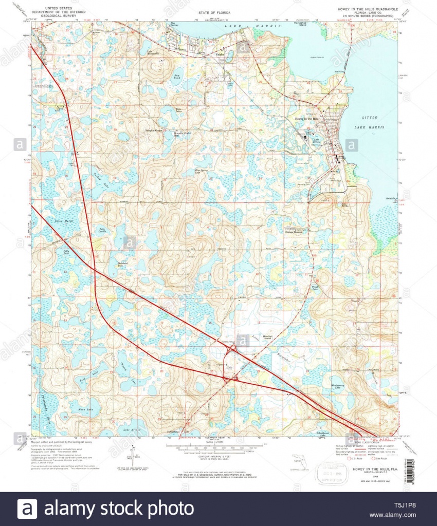 Usgs Topo Map Florida Fl Howey In The Hills 346711 1969 24000 - Howey In The Hills Florida Map
