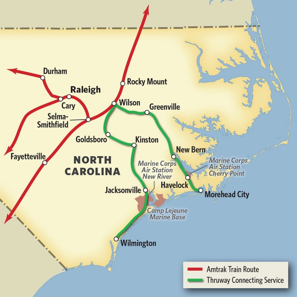 Vacations In North Carolinatrain &amp;amp; Thruway Bus | Amtrak - Amtrak Stops In California Map