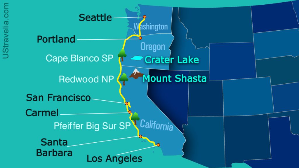 san francisco to seattle road trip planner