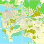 Vancouver Exact Map V.3.09: Printable City Plan Map In 4 Parts Of   Printable Map Of Vancouver