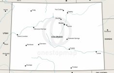 Vector Map Of Colorado Political | One Stop Map - Printable Map Of Colorado