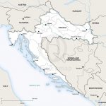 Vector Map Of Croatia Political | One Stop Map   Printable Map Of Croatia