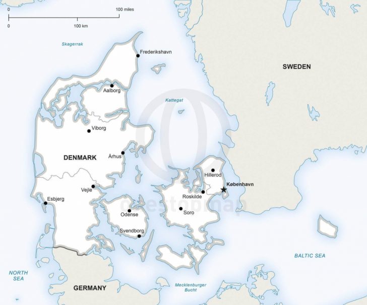 Printable Map Of Denmark