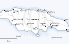 Vector Map Of Jamaica Political | One Stop Map - Printable Map Of ...