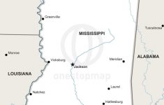 Vector Map Of Mississippi Political | One Stop Map - Printable Map Of Mississippi