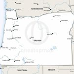 Vector Map Of Oregon Political | One Stop Map   Printable Map Of Oregon
