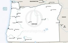 Vector Map Of Oregon Political | One Stop Map - Printable Map Of Oregon