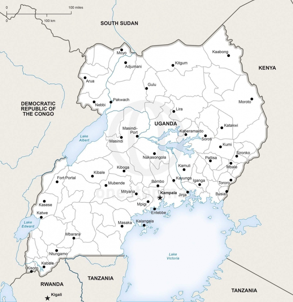 Detailed Clear Large Road Map Of Uganda - Ezilon Maps - Printable Map ...