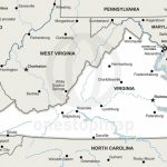 Vector Map Of Virginia Political | One Stop Map   Printable Map Of Virginia
