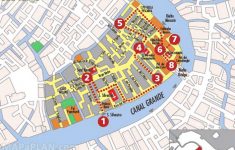 Venice Top Tourist Attractions Map Explore Rialto Market Major - Printable Walking Map Of Venice Italy