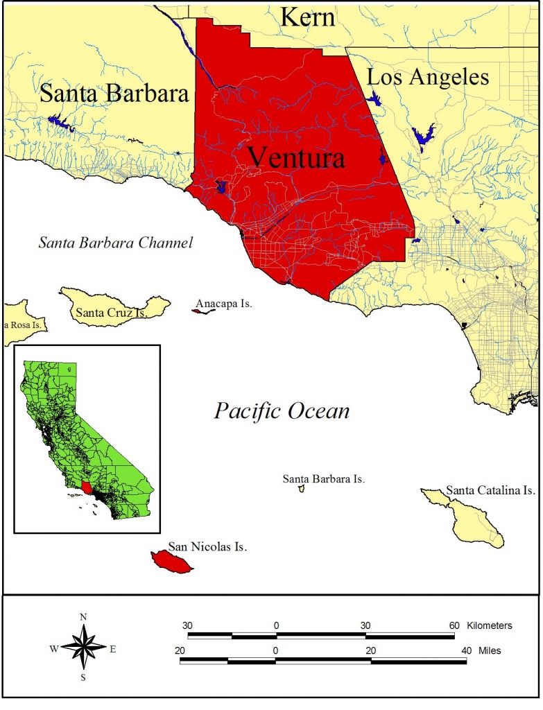 Ventura County Geography - Ventura California Map