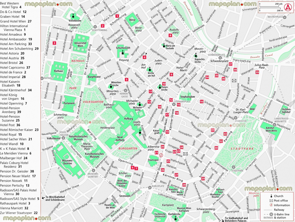 Vienna Maps - Top Tourist Attractions - Free, Printable City Street - Vienna City Map Printable