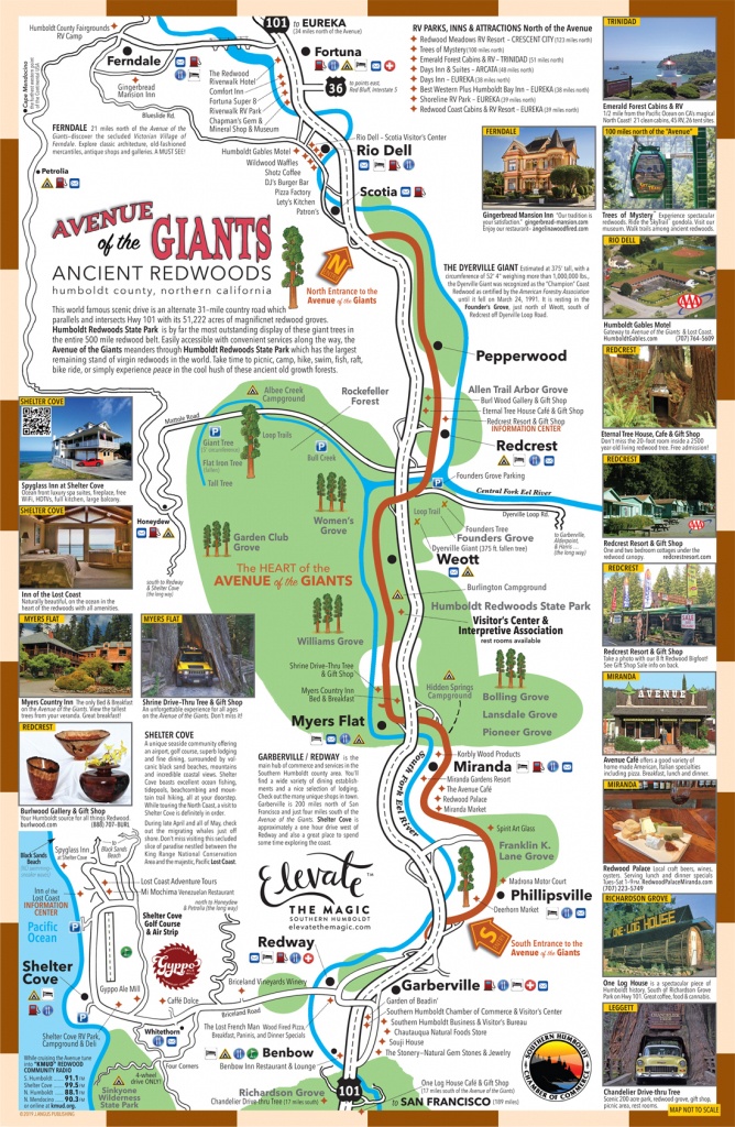 View Map | Avenue Of The Giants - Avenue Of The Giants California Map