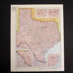 Vintage 1960 Texas Map / Map Wall Art / Office Decor / Texas | Etsy   Texas Map Wall Decor
