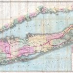 Vintage Antique Print Of Long Island Map On Your Choice Of Photo   Printable Map Of Long Island