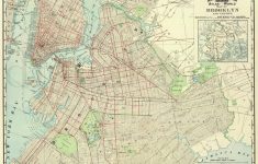 Vintage Brooklyn Map Old Map 1891 Brooklyn Ny Colorful | Etsy - Printable Map Of Brooklyn