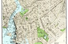 Vintage Guide Map And Directory Of Brooklyn From 1883 - Knowol - Printable Map Of Brooklyn