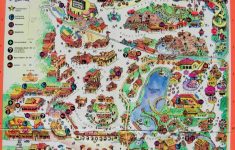 Vintage Knott's Park Map Circa 1970's: Wacky Soapbox Racer - Knotts Berry Farm Map California