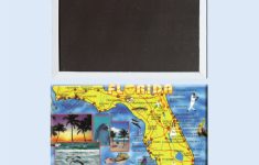 Vintage Poster Florida Map Fridge Magnets 22280,tourist Gift For - Vintage Florida Map Poster