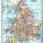 Vintage Printable   Map Of England And Wales   The Graphics Fairy   Printable Map Of England
