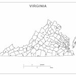 Virginia Blank Map   Virginia County Map Printable