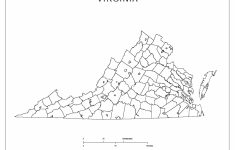 Virginia Blank Map - Virginia County Map Printable