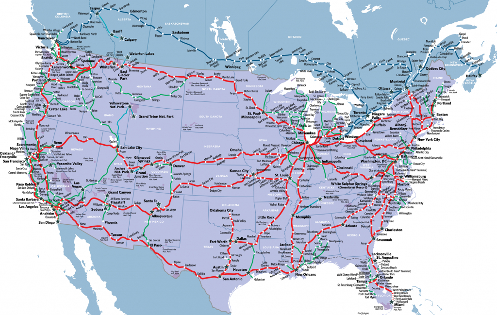 Visit America&amp;#039;s Most Stunning National Parkstrain In 2019 - Amtrak California Zephyr Route Map