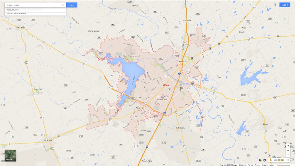 Waco, Texas Map - Google Maps Waco Texas