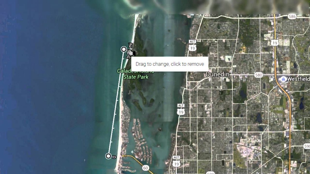 Walk From Pier 60 Clearwater Beach To Caladesi Island State Park - Honeymoon Island Florida Map