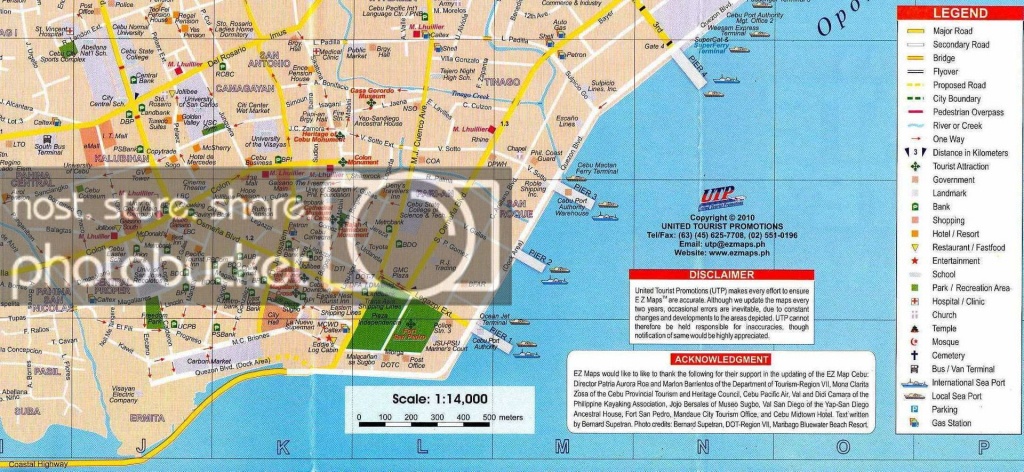 Walking Tour Of Downtown Cebu City - Cebu City Map Printable
