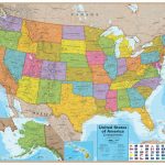 Wall Map Of The United States   Laminated   Just $19.99!   Florida Wall Maps For Sale