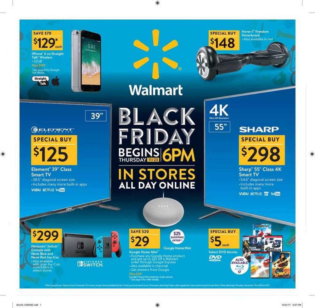 Walmart Black Friday 2017 Ad Scan Deals And Sales #coupons The 32 - Printable Walmart Black ...