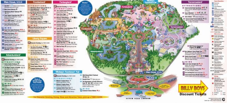 Printable Maps Of Disney World Theme Parks