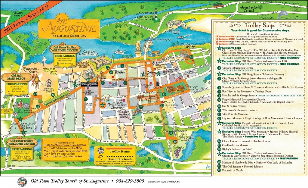 Walt Disney World To St. Augustine: A Florida Road Trip - Polka Dots - St Augustine Florida Map Of Attractions