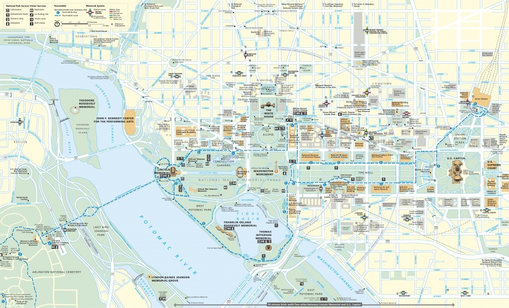 Washington, D.c. Tourist Map - Washington Dc Tourist Map Printable