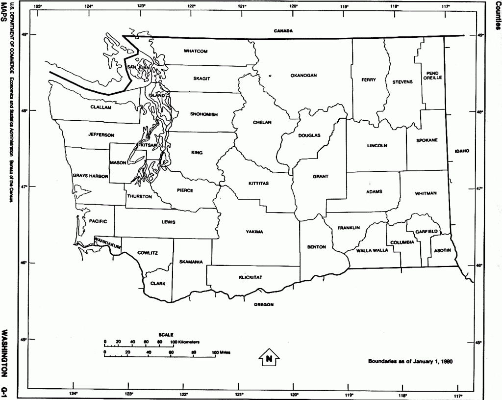 Washington State County Maps With Cities And Travel Information - Washington State Counties Map Printable