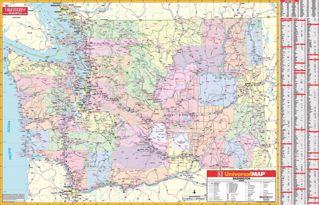 Washington State Wall Map – Kappa Map Group - Giant Texas Wall Map