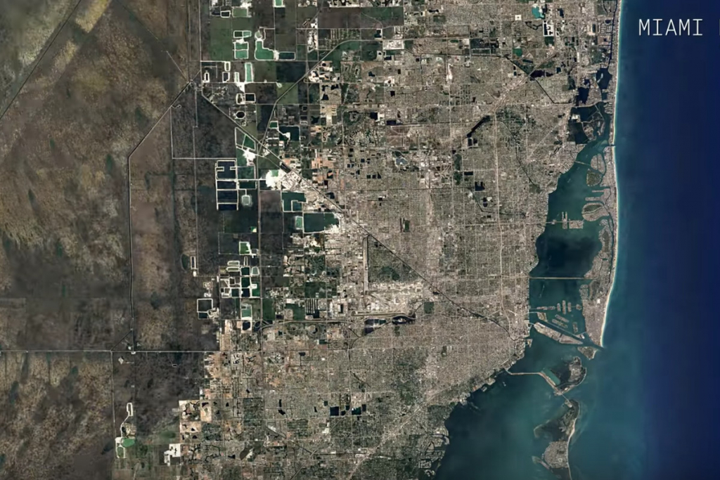 Watch A Google Maps Time-Lapse Of Miami&amp;#039;s Growth Over 32 Years - Miami Florida Google Maps