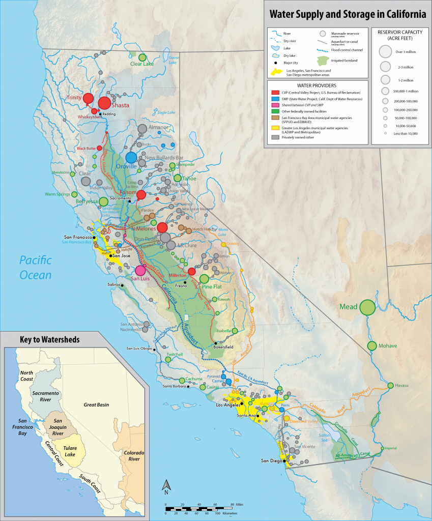 Water In California - Wikipedia - Map Of Central California