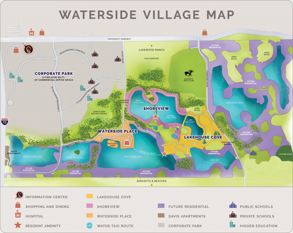 Waterside At Lakewood Ranch | Community - Lakewood Ranch Map Florida