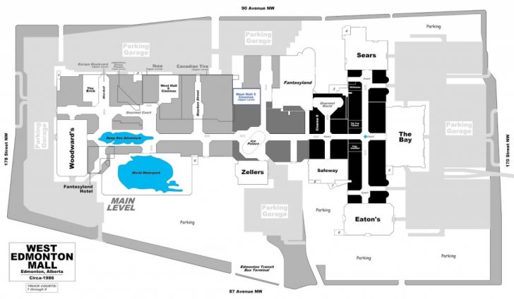 West Edmonton Mall Map Printable