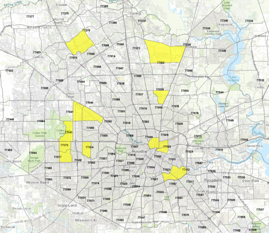 West Nile Virus Found At 18 Locations In Harris County – Houston - West Nile Virus Texas Zip Code Map