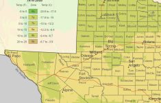 West Texas Plant Hardiness Zone Map • Mapsof - Texas ...